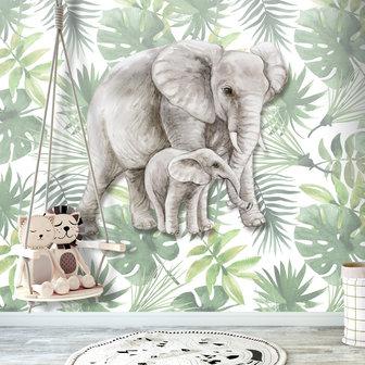 behang jungle kinderkamer