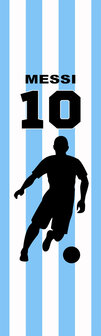 Voetbal behang paneel Argentinië Messi - Met eigen naam en nummer