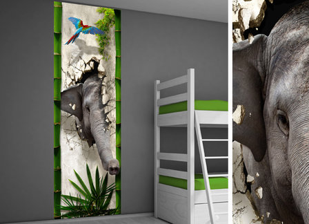 muursticker junglekamer idee