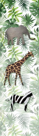 behang kinderkamer babykamer jungle botanisch jungledieren