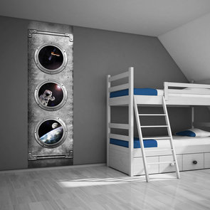 Kinderbehang paneel: Ruimtevaart astronaut