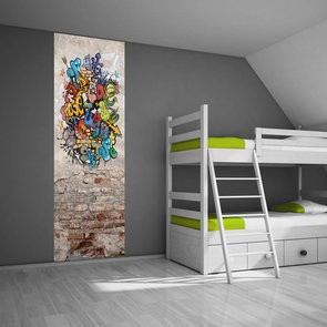 Kinderbehang paneel: Graffiti muur
